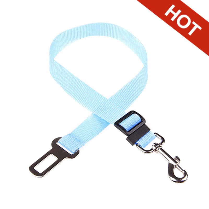 Adjustable Pet Cat Dog Car Seat Belt Pet Seat Vehicle Dog Harness Lead Clip Safety Lever Traction Dog Collars Dogs Accessoires